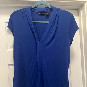 Bright Blue Top! Tahari Brand! Material is so soft!